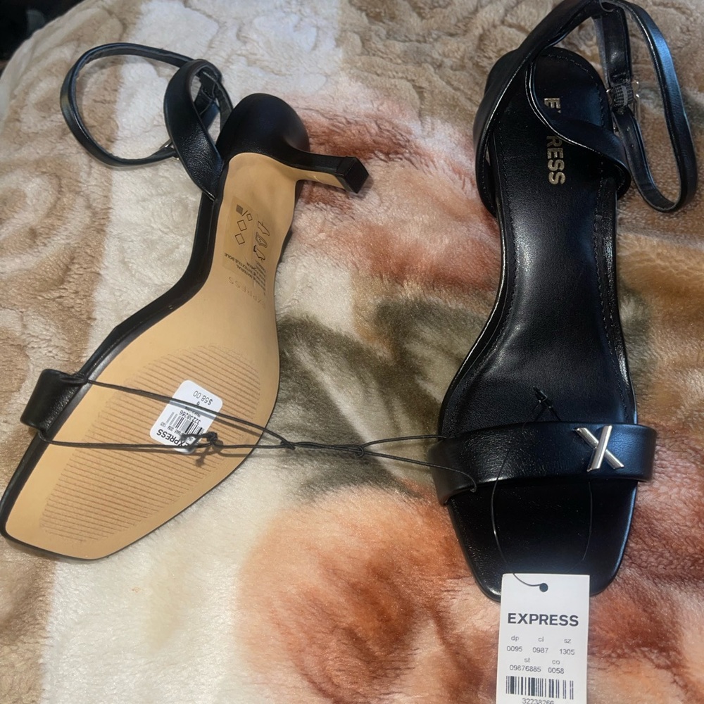 Express short open toe heels